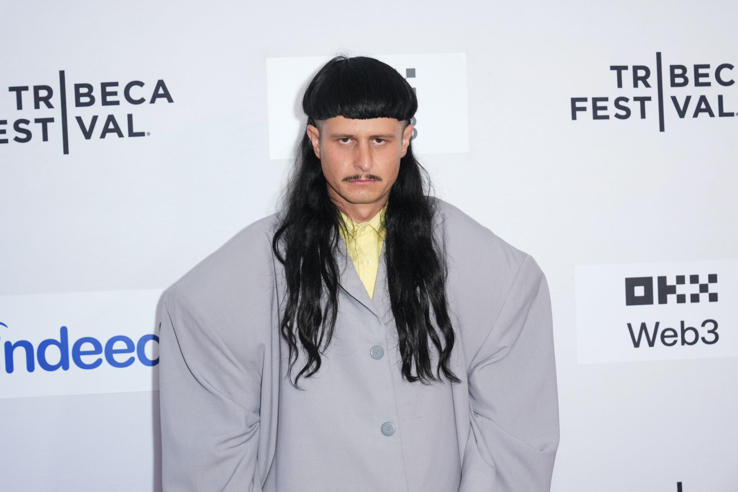 Oliver Tree attends the premiere of "Paradise Records" during the 2025 Tribeca Festival in New York City. Authorities said the American singer was among six people killed in a helicopter collision over Rio de Janeiro, Brazil. | Source: Getty Images